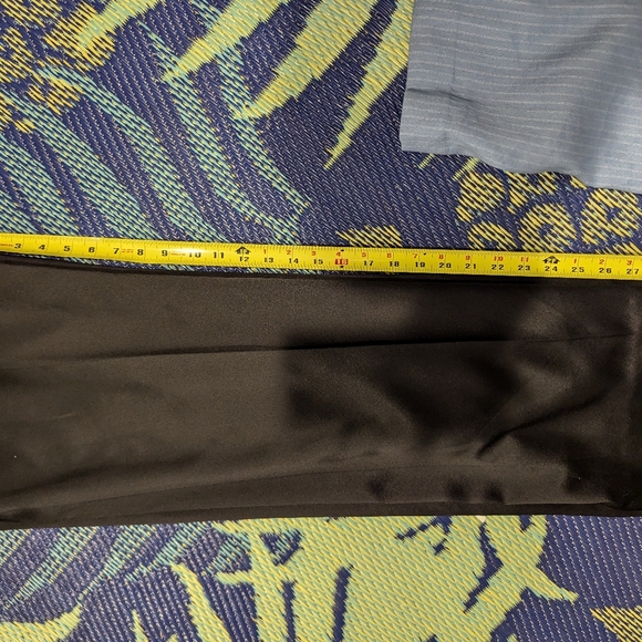 100% Pure Silk Black Trousers Pants Boss Babe CEO Fashion - Picture 9 of 10